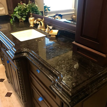 Antique Brown Master bathroom