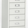 Bisley 6-Drawer Steel Multidrawer Storage Cabinet, White