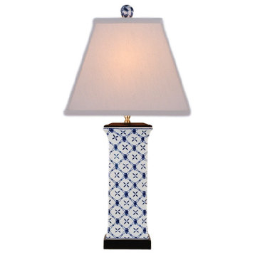 Nikitas Porcelain Table Lamp, Blue and White