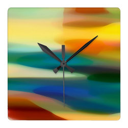 Abstract Art Fury Seascape Wall Clocks - Wall Clocks