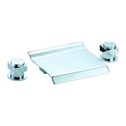 Silva Waterfall Widespread Faucet - Bathtub Faucets