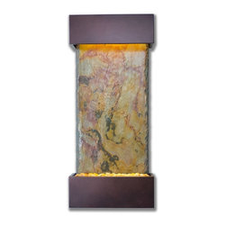 Falling Leaves Vertical Indoor Fountain Oil Rubbed Bronze Finish - Indoor Fountains