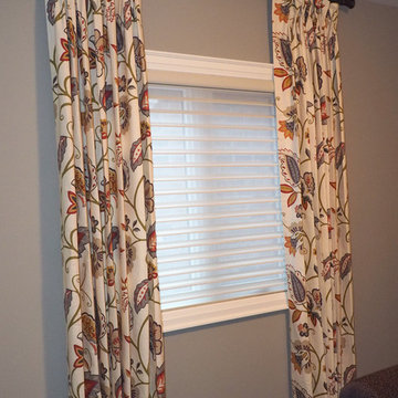 Blinds and Drapes Side panel combinations