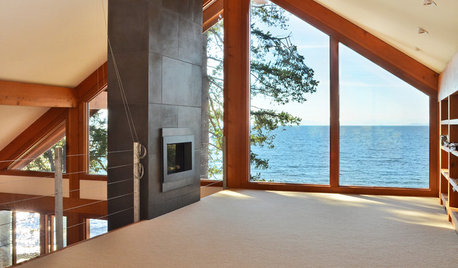 Houzz Tour: Luxurious Open-plan Living in a Coastal Canadian Cabin
