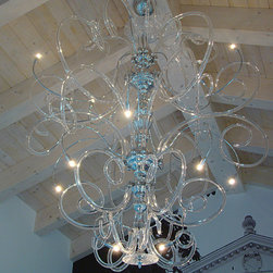Large contemporary modern Murano chandelier - Chandeliers