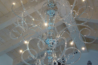 Large contemporary modern Murano chandelier