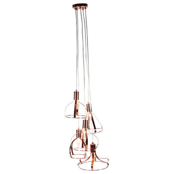 GwG Outlet Metal 5 Light, Pendant With Bulb, 15  x48