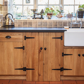 Character Oak farmhouse kitchen in old cottage