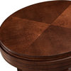 Leick Favorite Finds Oval Wood End Table in Chocolate Cherry