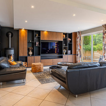 Rénovation de la pièce de vie d'une maison