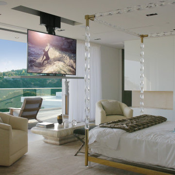 Ceiling TV Lift Perfect For Gorgeous View