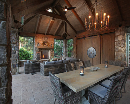 Rustic Courtyard Patio Design Ideas, Remodels & Photos | Houzz