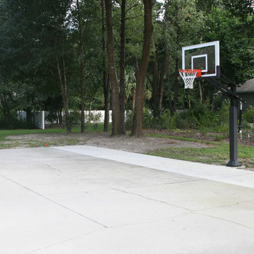 Courtney G's Pro Dunk Silver Basketball System on a 42x31 in Sanford, FL