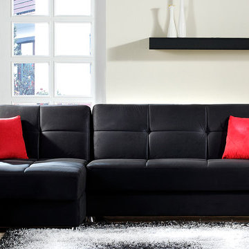 Elegant Sectional Sofa | Rainbow Black - $879.90