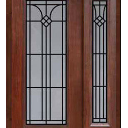 Prehung Side light Door 80 Fiberglass Cantania Full Lite GBG Glass - Front Doors