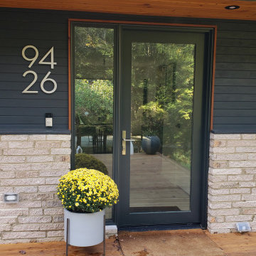 modern house numbers - customer photo