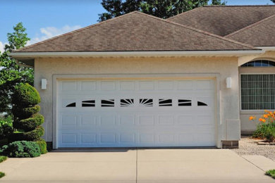 Example of a mid-sized garage design in Houston