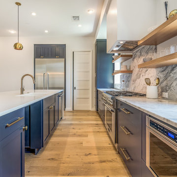 ATX Custom Contemporary-Wire Brushed Rome White Oak