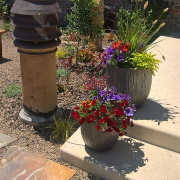 Edible Garden with Whimsy - Lawn removal project