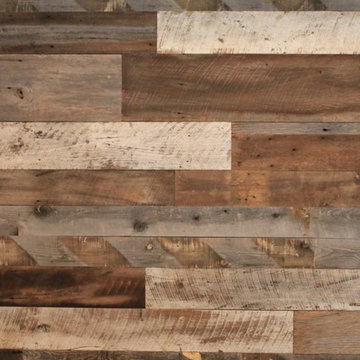Reclaimed Barn Wood Feature Wall, Texas Residence October 2013