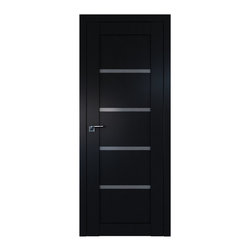 Milano-113U Black Matt Graphite Triplex Glass - Interior Doors