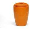 Baxton Studio Morocco Orange Modern Stool with Storage
