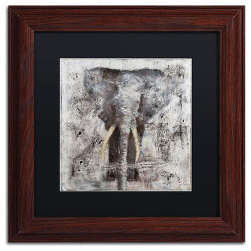 Joarez 'Wild Life' Framed Art, Wood Frame, 11"x11", Black Matte
