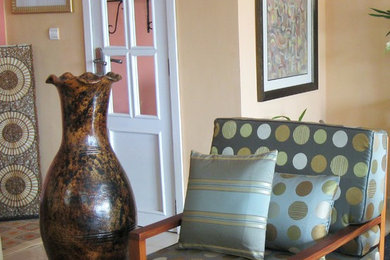 Inspiration for a timeless family room remodel in Other