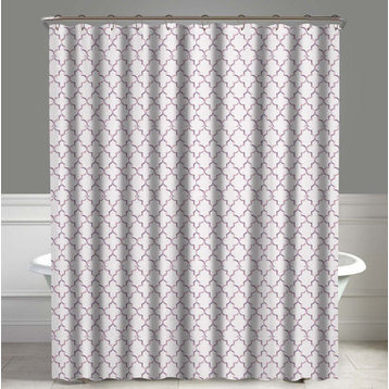 Ogee Purple Elsa Shower Curtain, 72"x72"
