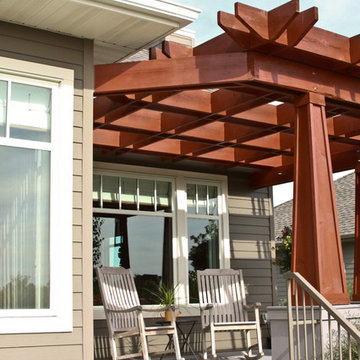 Cottage-Style Rambler--Deck View