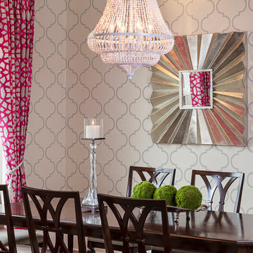 Hot Pink Dining Rooms Interior Design