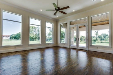 Example of a minimalist sunroom design in Dallas