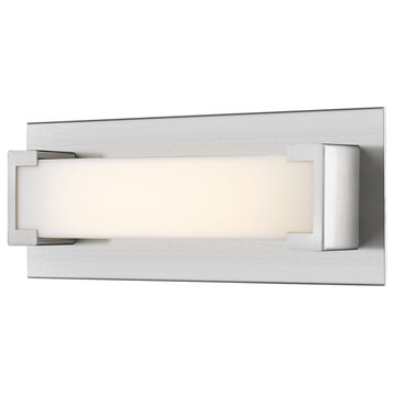 Elara Collection 1 Light Wall Sconce in Brushed Nickel Finish