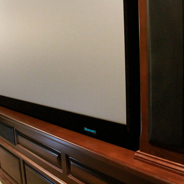 Automated Home Theater and Basement Kitchen