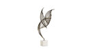 Cai Modern Classic Sculptural Wire Frame Bird on White Marble