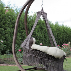 SkyBed - Swing Chair CARTAGENA with wooden frame - Hammocks And Swing Chairs