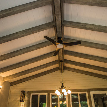 Kitchen & living room addition including an outdoor living space