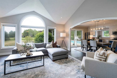 Living room - mid-sized contemporary open concept living room idea in Other