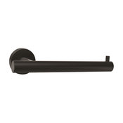 Arrondi Single Post Tissue Roll Holder in Matte Black