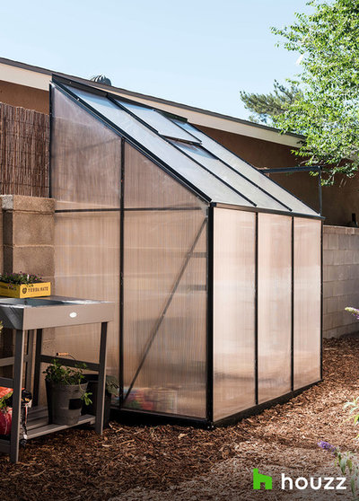 Transitional Garden Shed and Building by Serquis + Associates Landscape Architecture