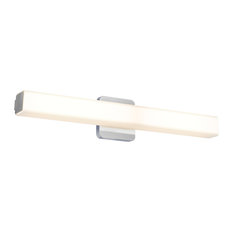 Dals Lighting 24" LED vanity Square Glass 24W 3000K 2440 LM CH LEDVAN001-24CH