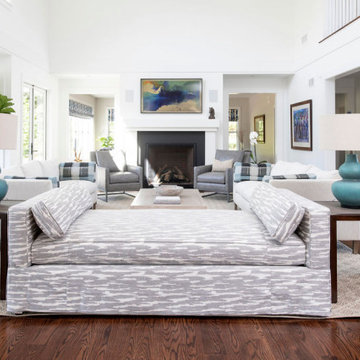 Clean, modern living room