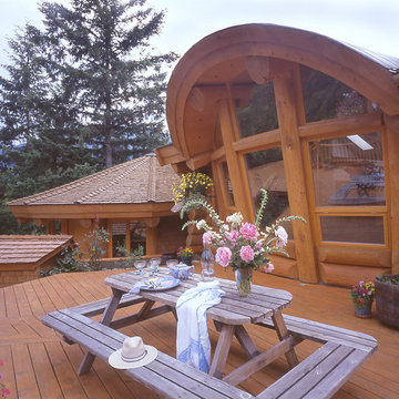 Bowen Island Round Log Post and Beam