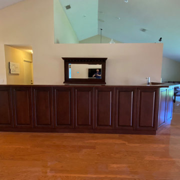 Custom wrap around bar and countertops