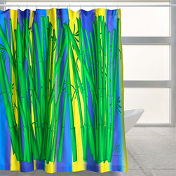 Tropical Bamboo - Shower Curtains