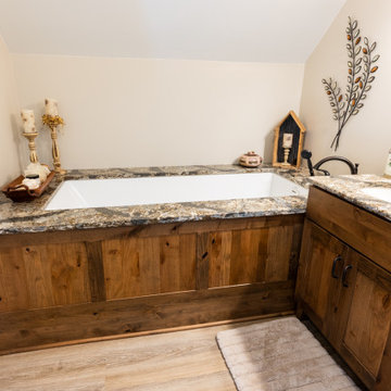 Rustic Owners Suite Bath