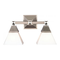 Forecast Lighting Blush 2 Light Bathroom Lighting in Satin Nickel Finish - Lighting