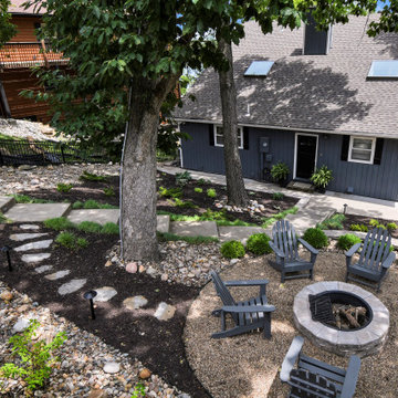Outdoor Living on a steep hill