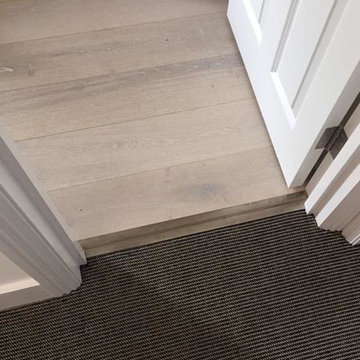 Grey Striped Carpet to Stairs in North London