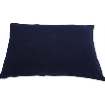 Stone Washed Bed Linen Pillow Case, Navy Blue, King